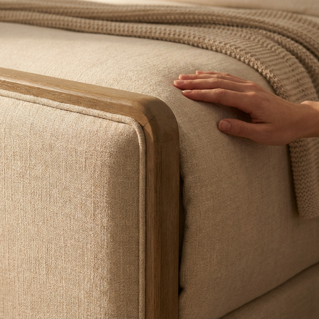 Haven Gas Lift Bed California Ivory view 2