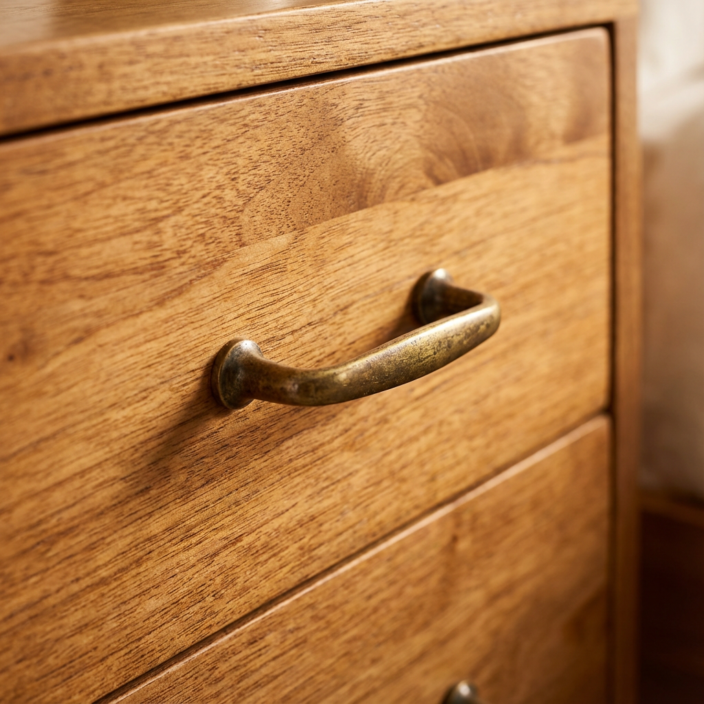 Calypso Bedside Table Nutmeg - 2 Drawer view 2