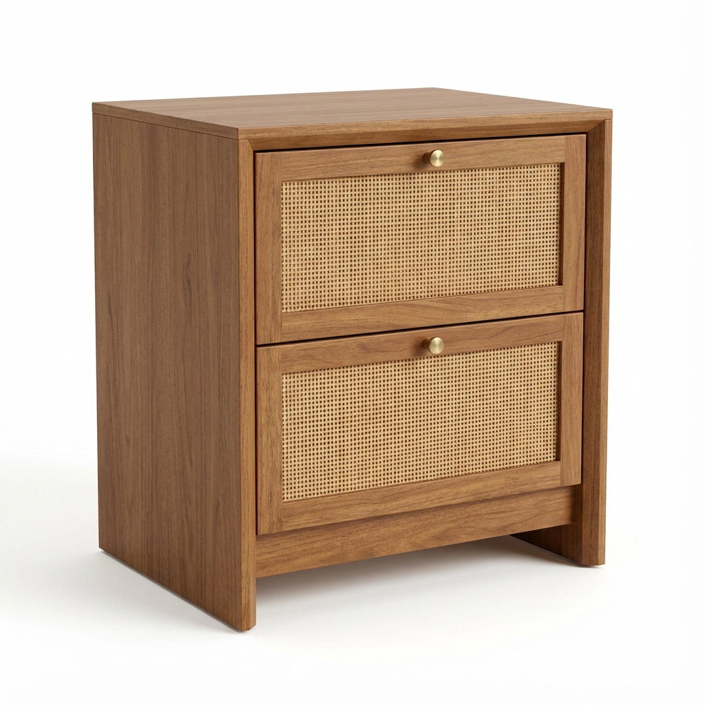 Calypso Bedside Table Nutmeg - 2 Drawer