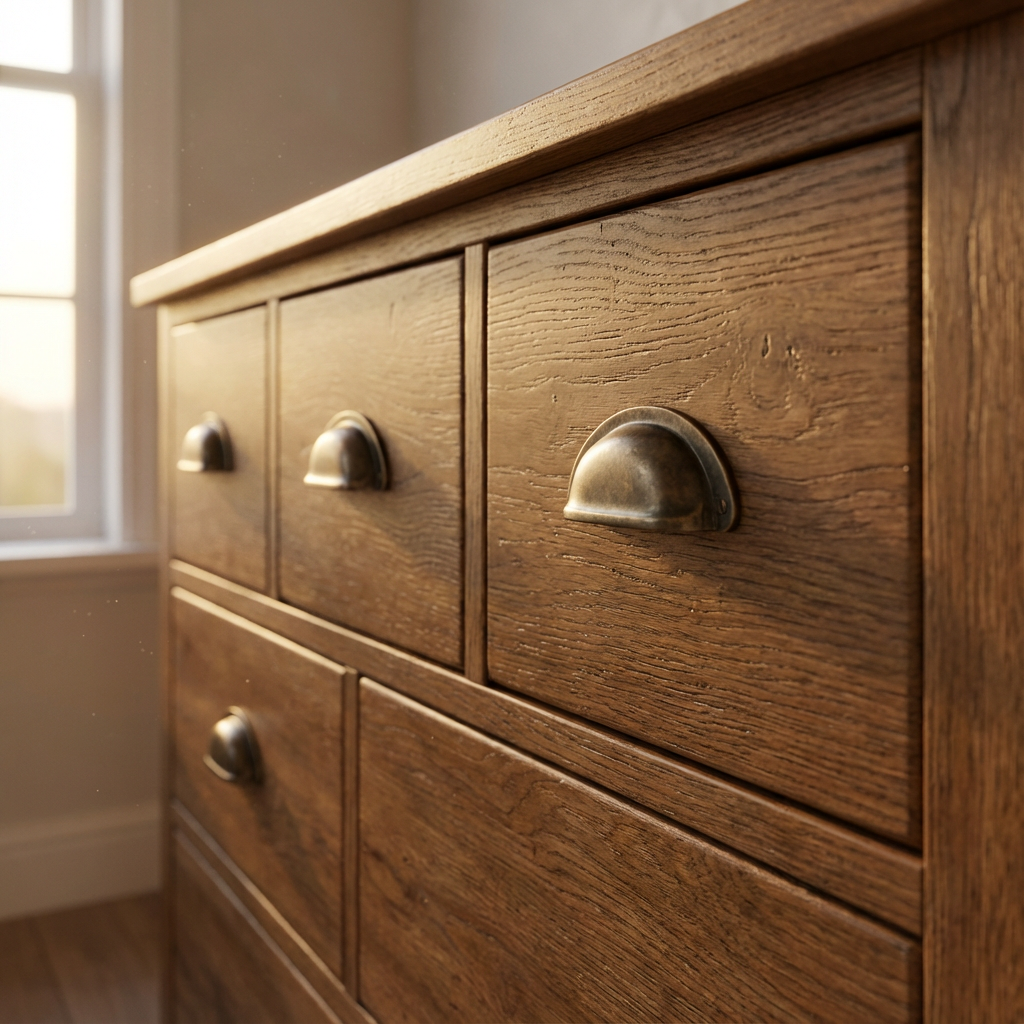 Morgan Oak Dresser - 6 Drawer view 2