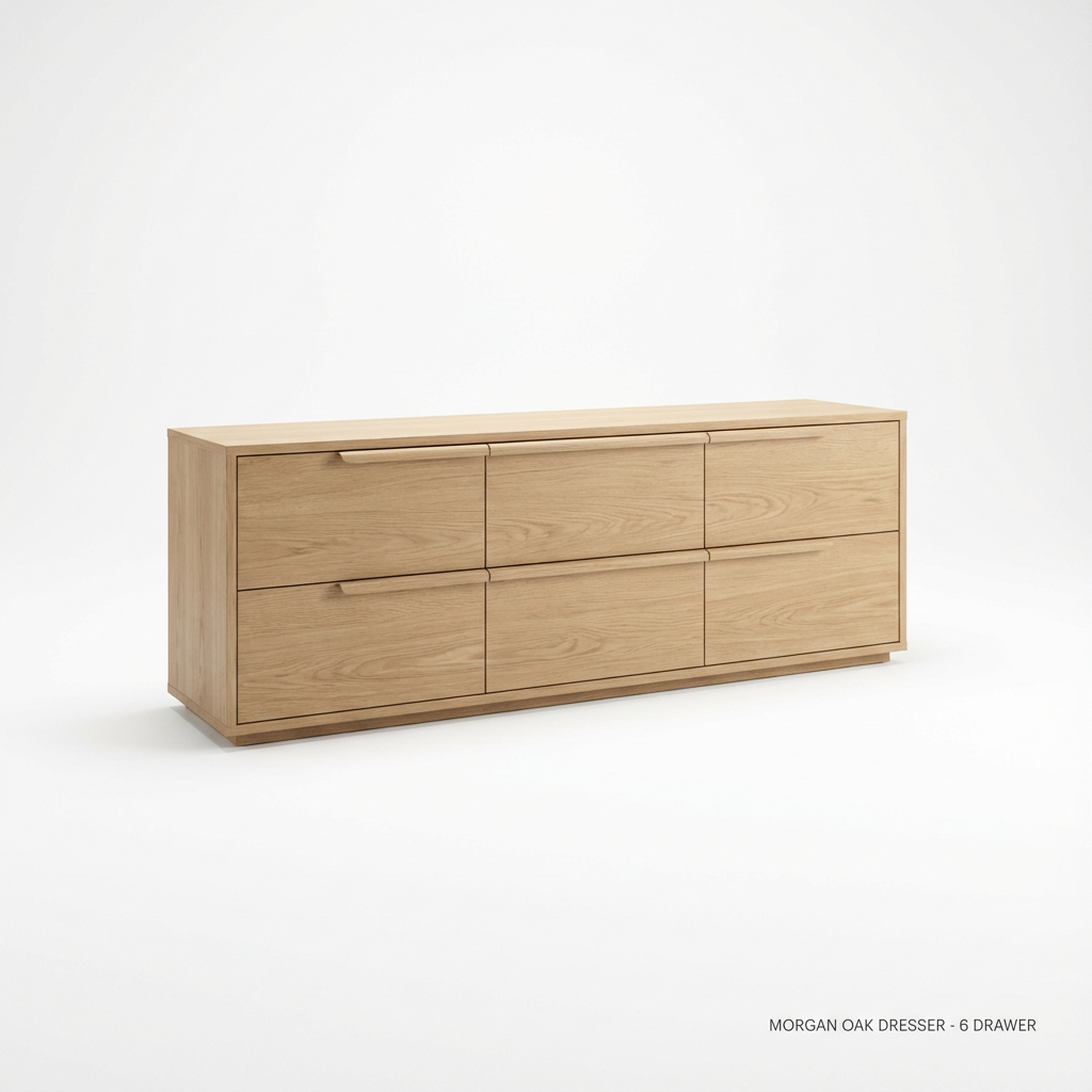 Morgan Oak Dresser - 6 Drawer