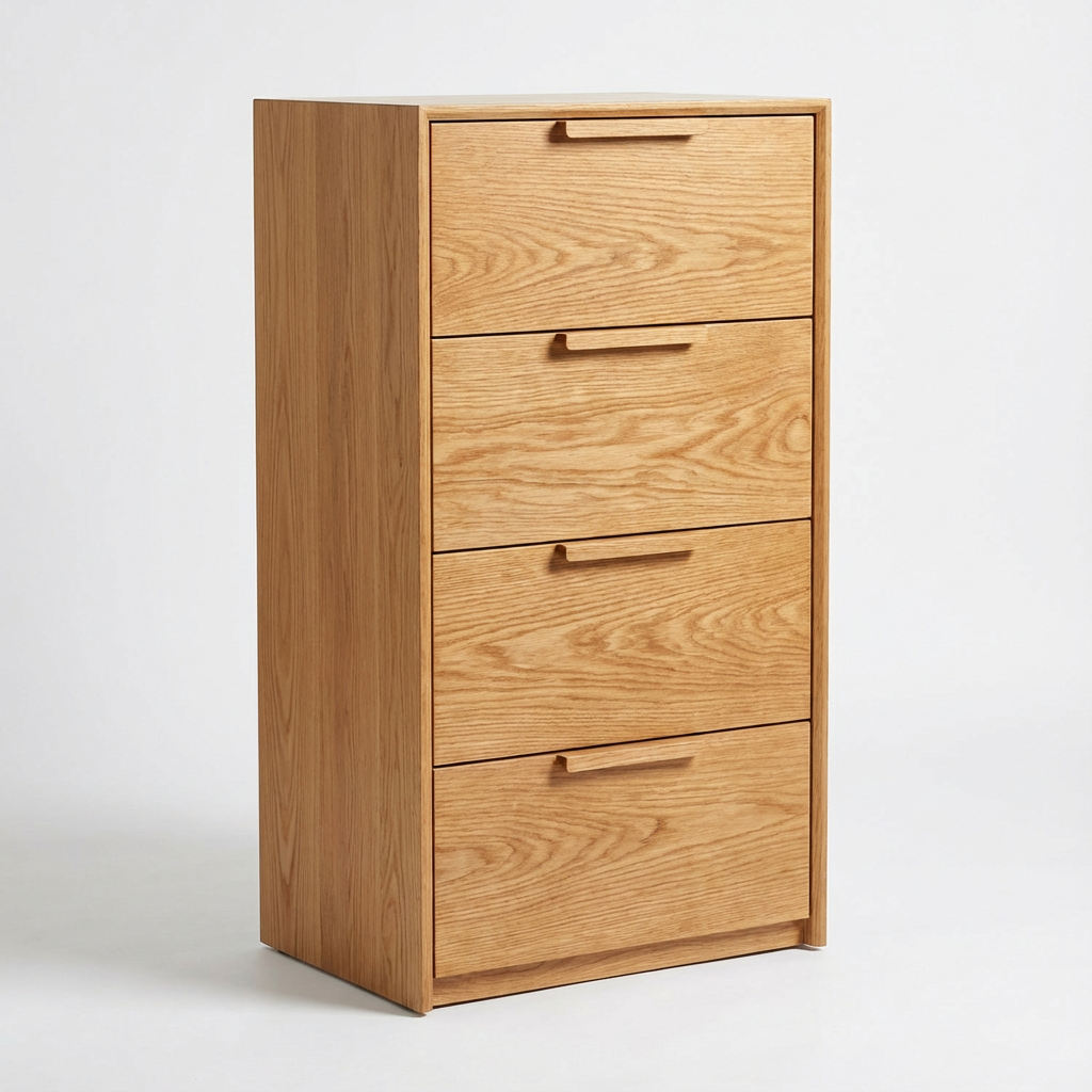 Morgan Oak Tallboy - 4 Drawer