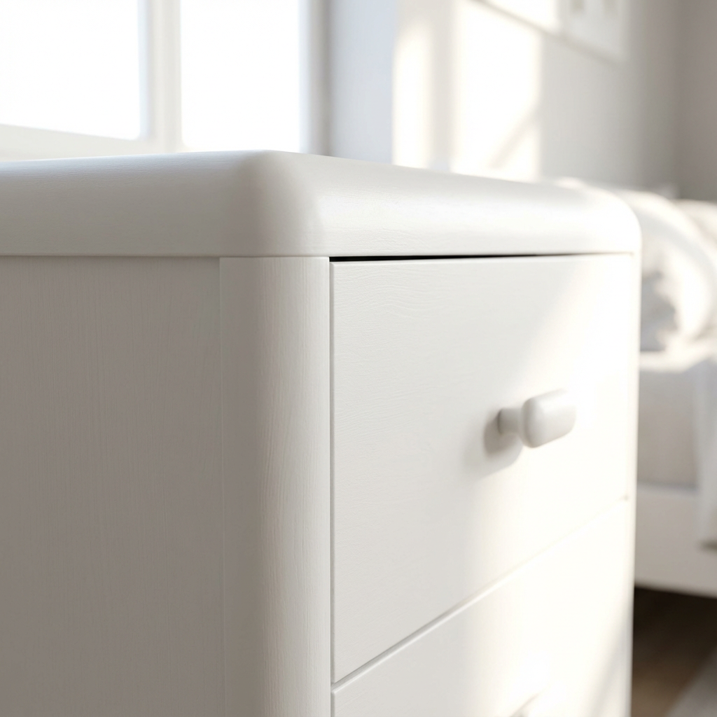 Lola Bedside Table White - 2 Drawer view 2