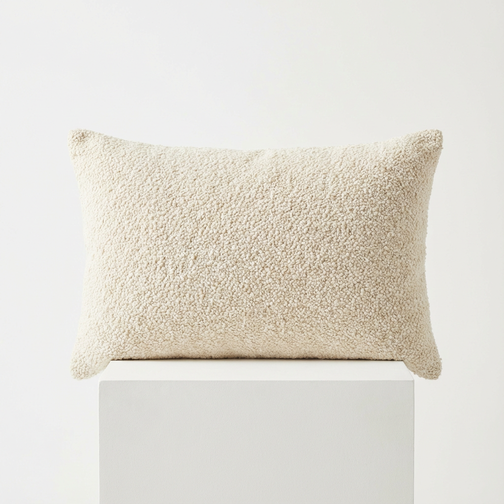 Arlette Cushion Boucle Natural - 55cm x 35cm