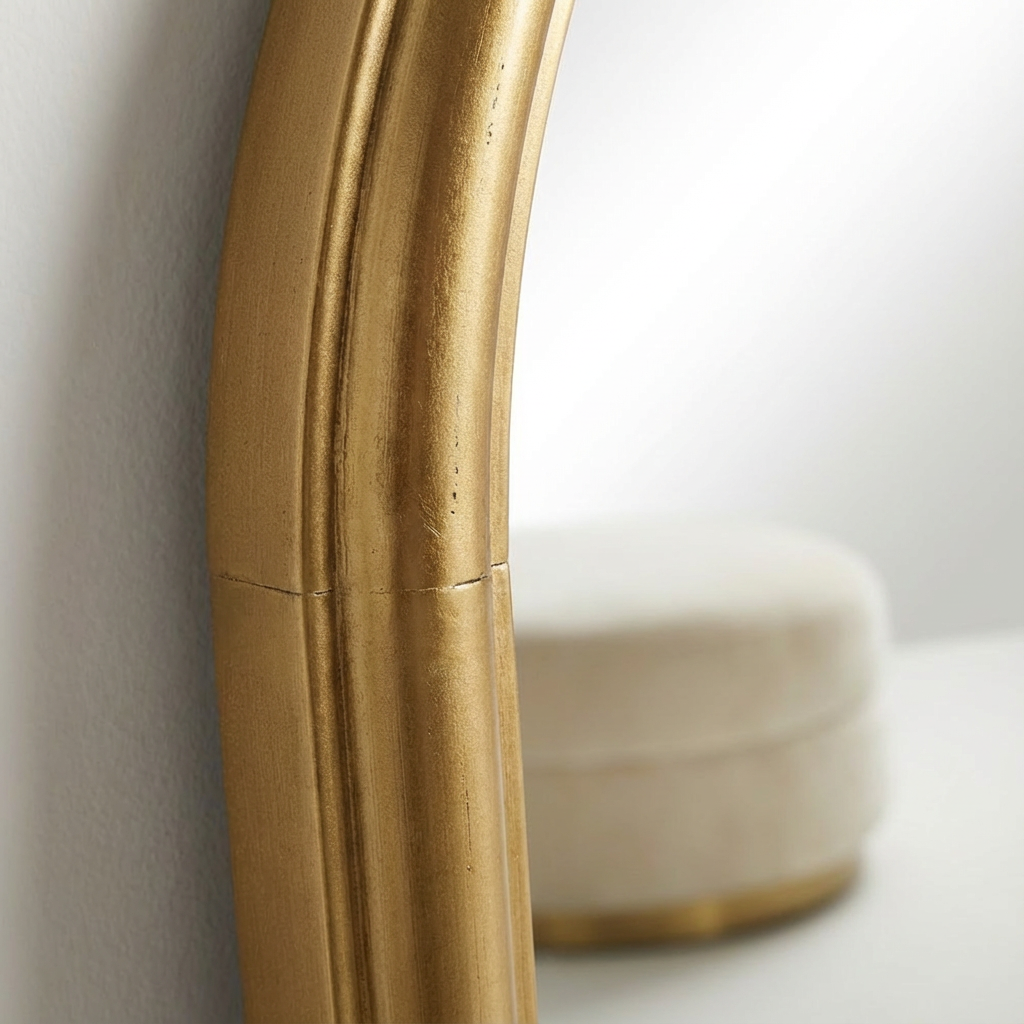 Mansour Arched Floor Mirror Gold - 80cm x 180cm view 2