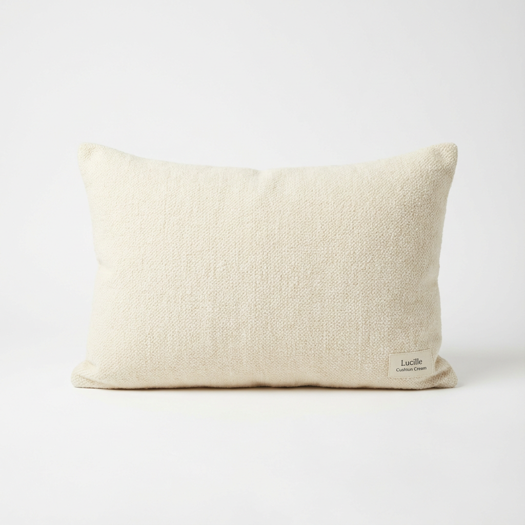 Lucille Cushion Cream - 55cm x 35cm