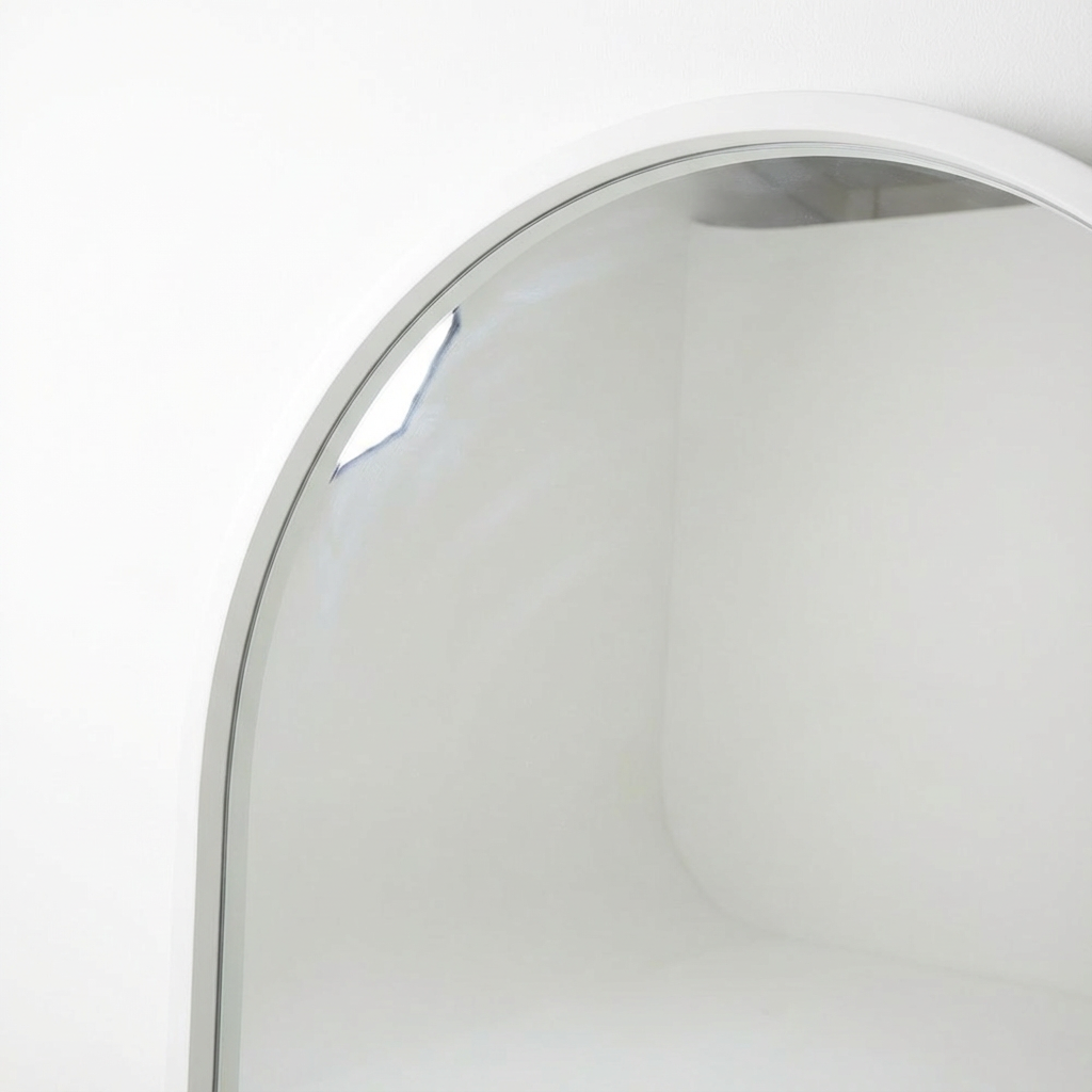 Mansour Arched Floor Mirror (Large) White - 140cm x 215cm view 2