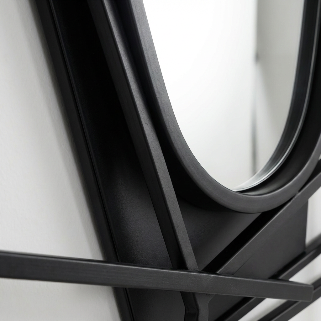 Guell Wall Mirror Black - 90cm x 101cm view 2