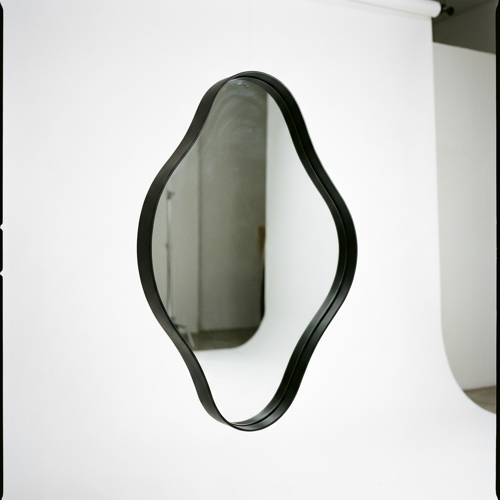 Guell Wall Mirror Black - 90cm x 101cm