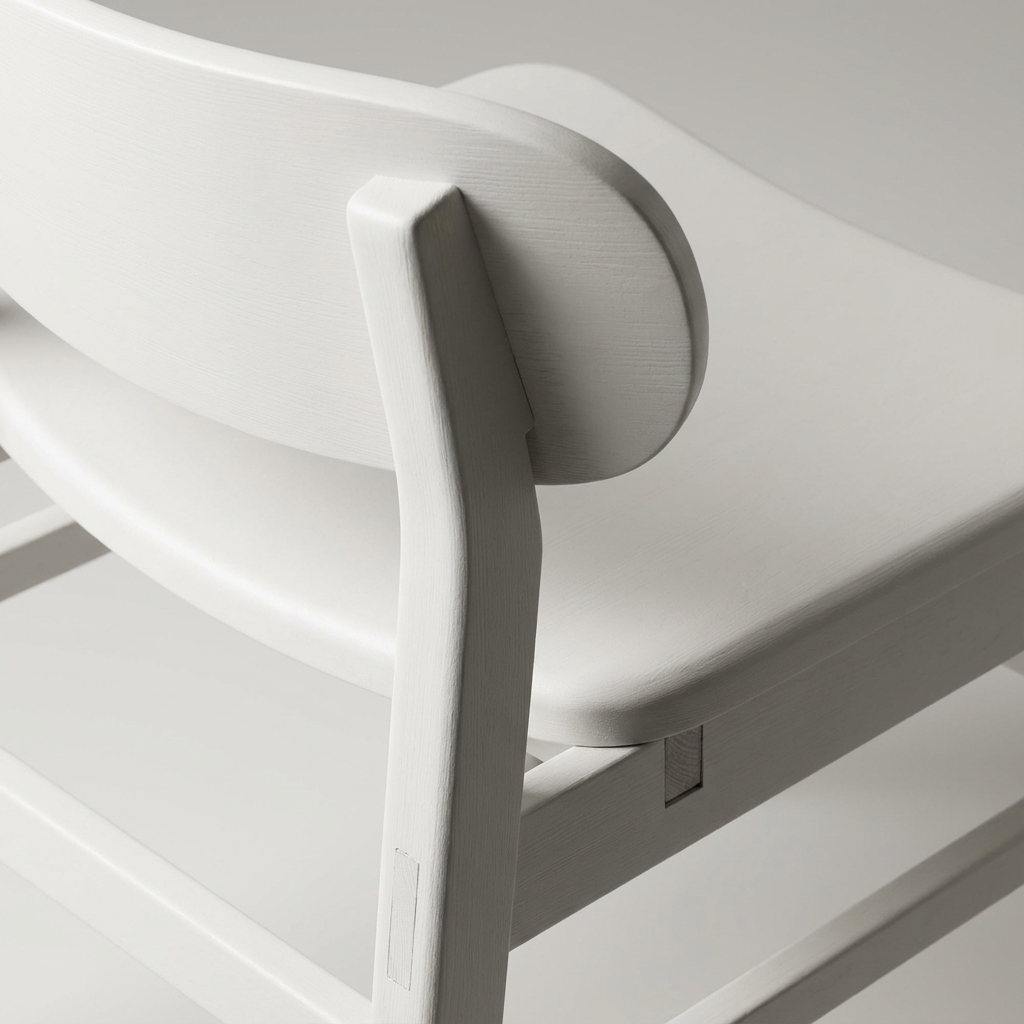 Manly Dining Chair White view 2