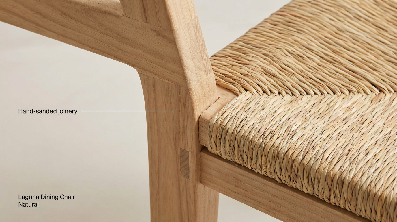 Laguna Dining Chair Natural view 2
