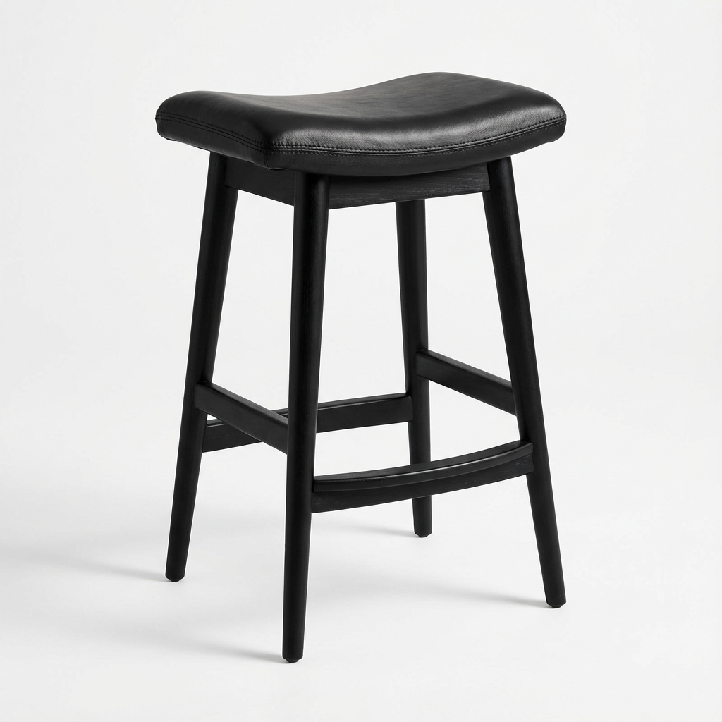 Montana Saddle Counter Stool Black
