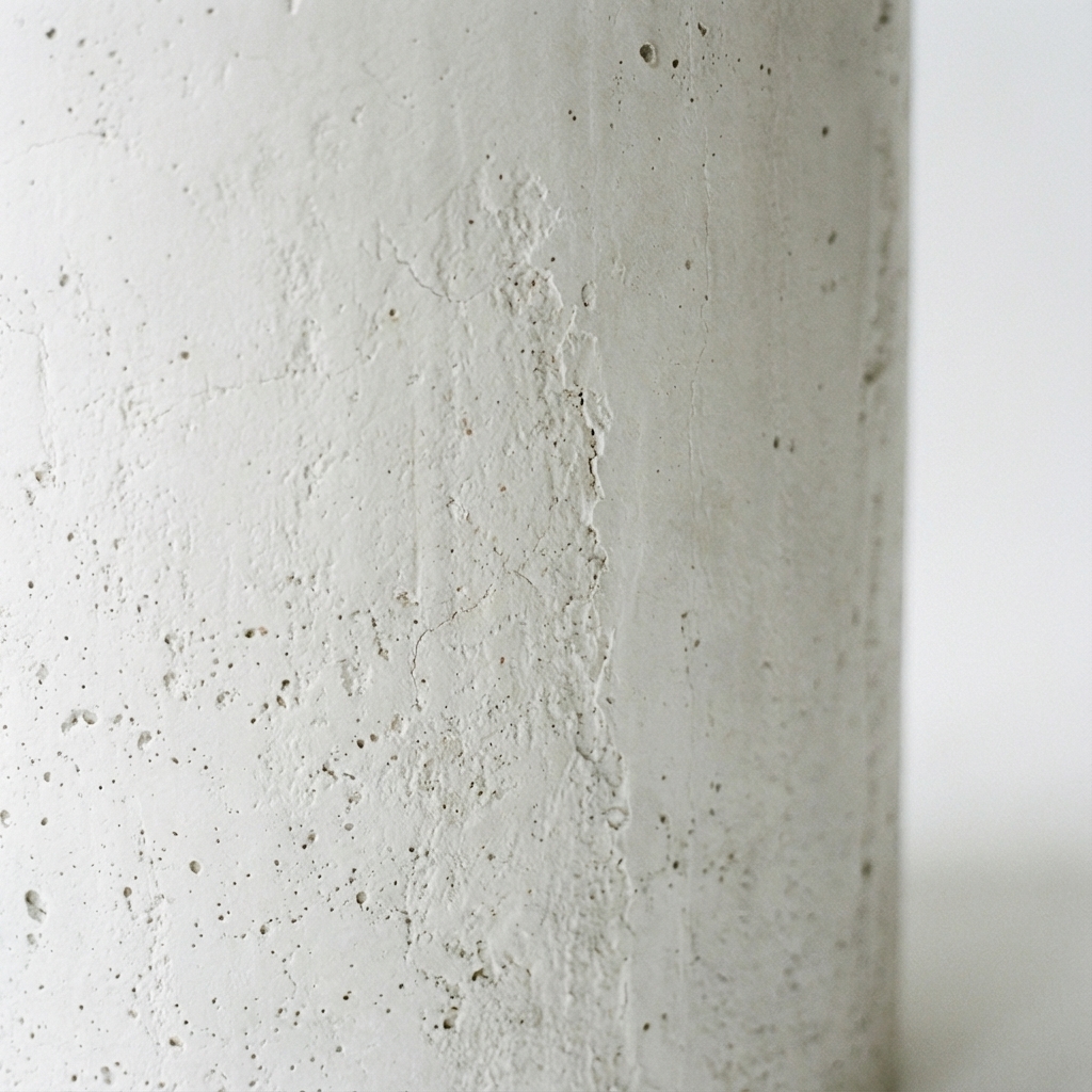 Mara White Concrete Side Table view 2