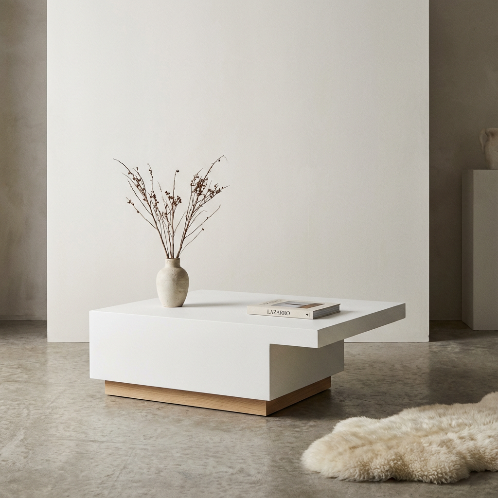 Lazarro Coffee Table White