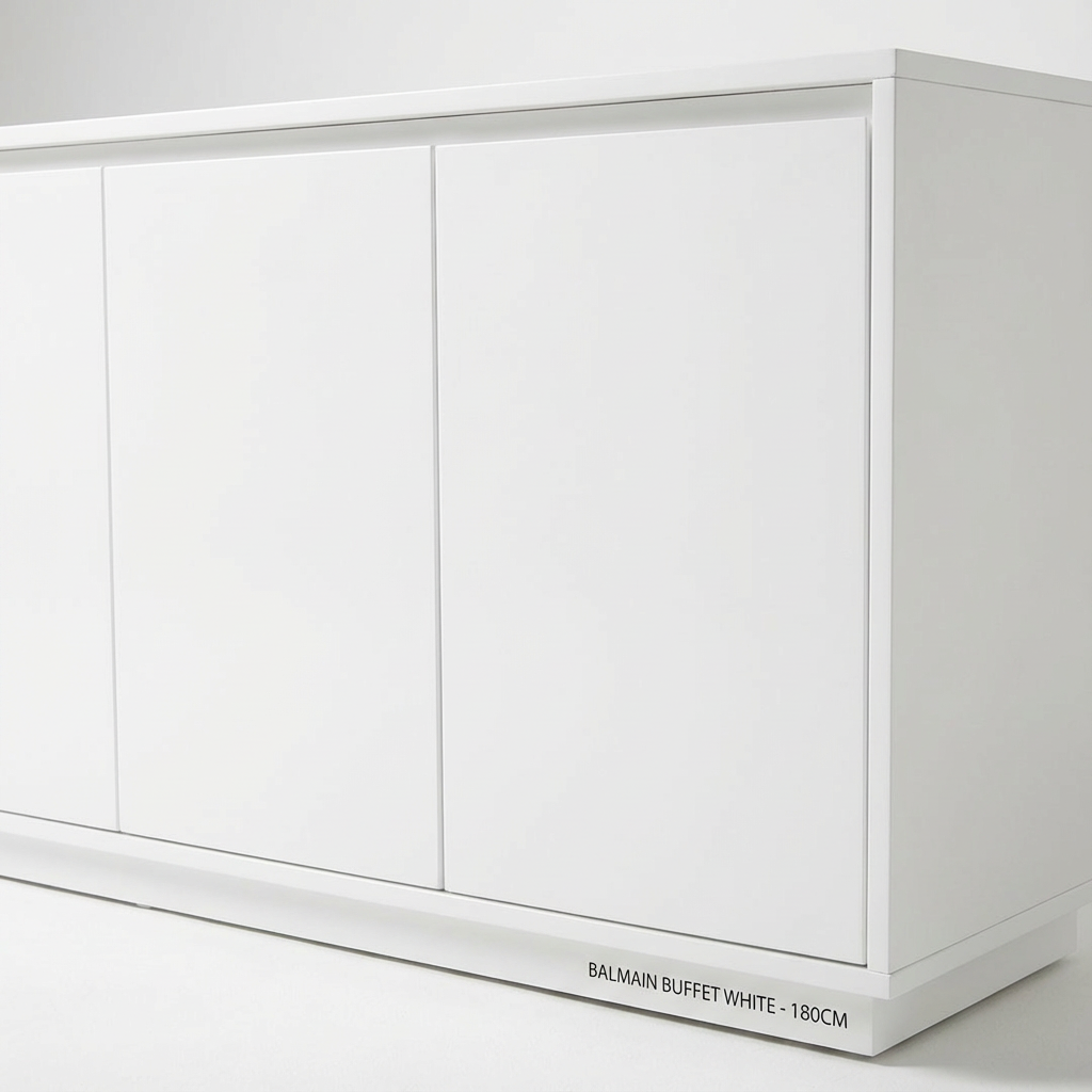 Balmain Buffet White - 180cm view 2