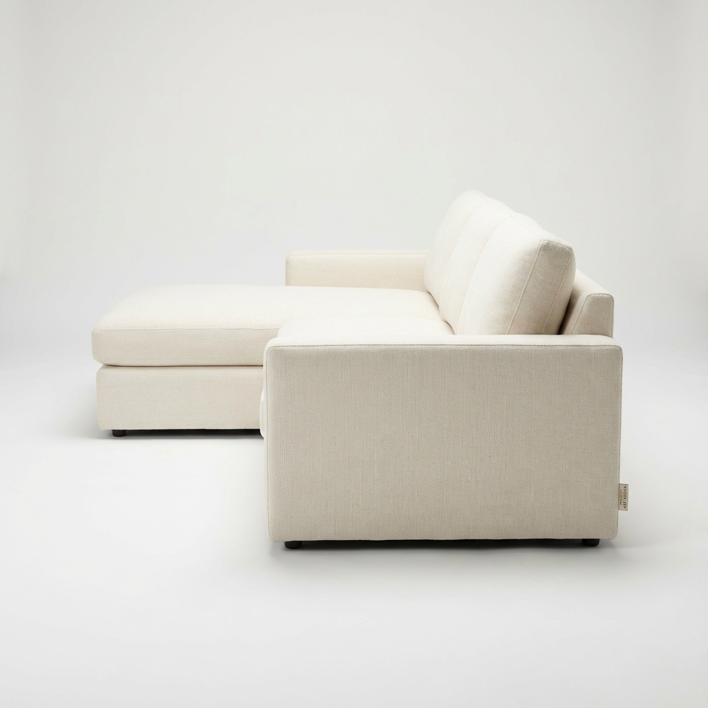 Haven Apt California Ivory Chaise Sofa