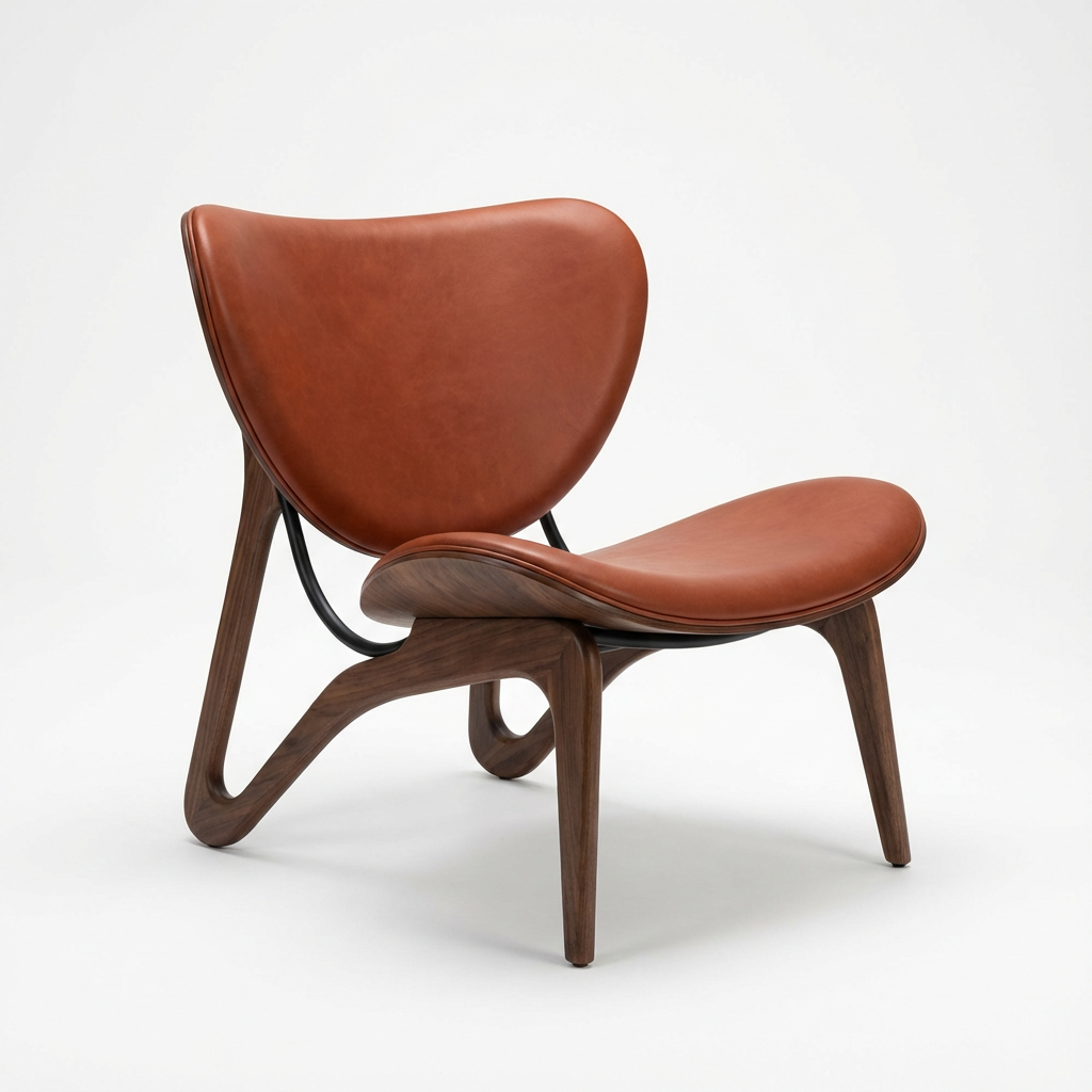 Montana Saddle Accent Chair Rust