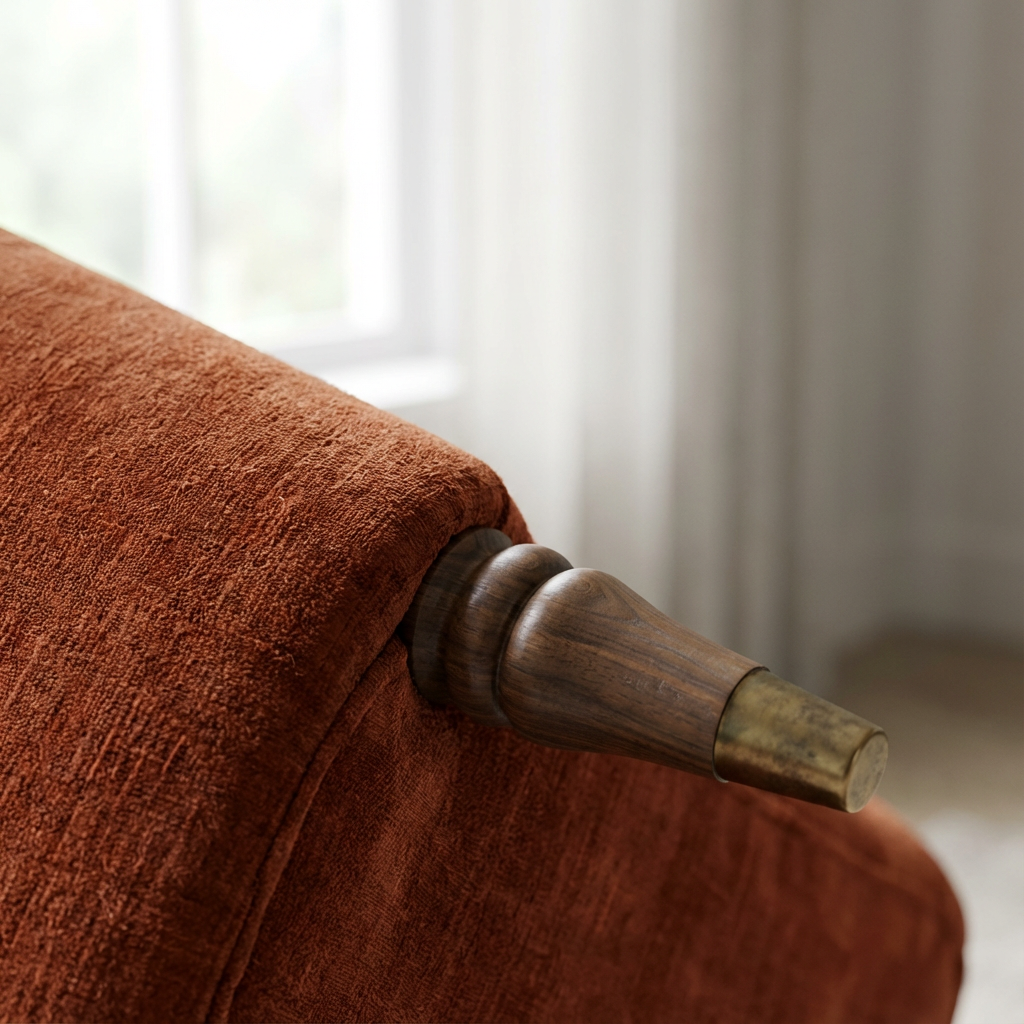 Blaire Accent Chair Muse Rust view 2