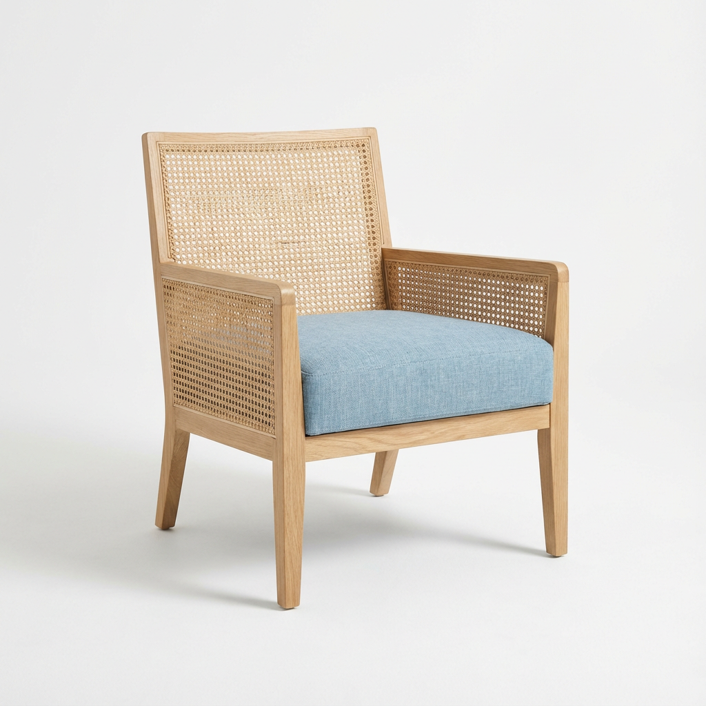 Azul Accent Chair Natural and Rattan